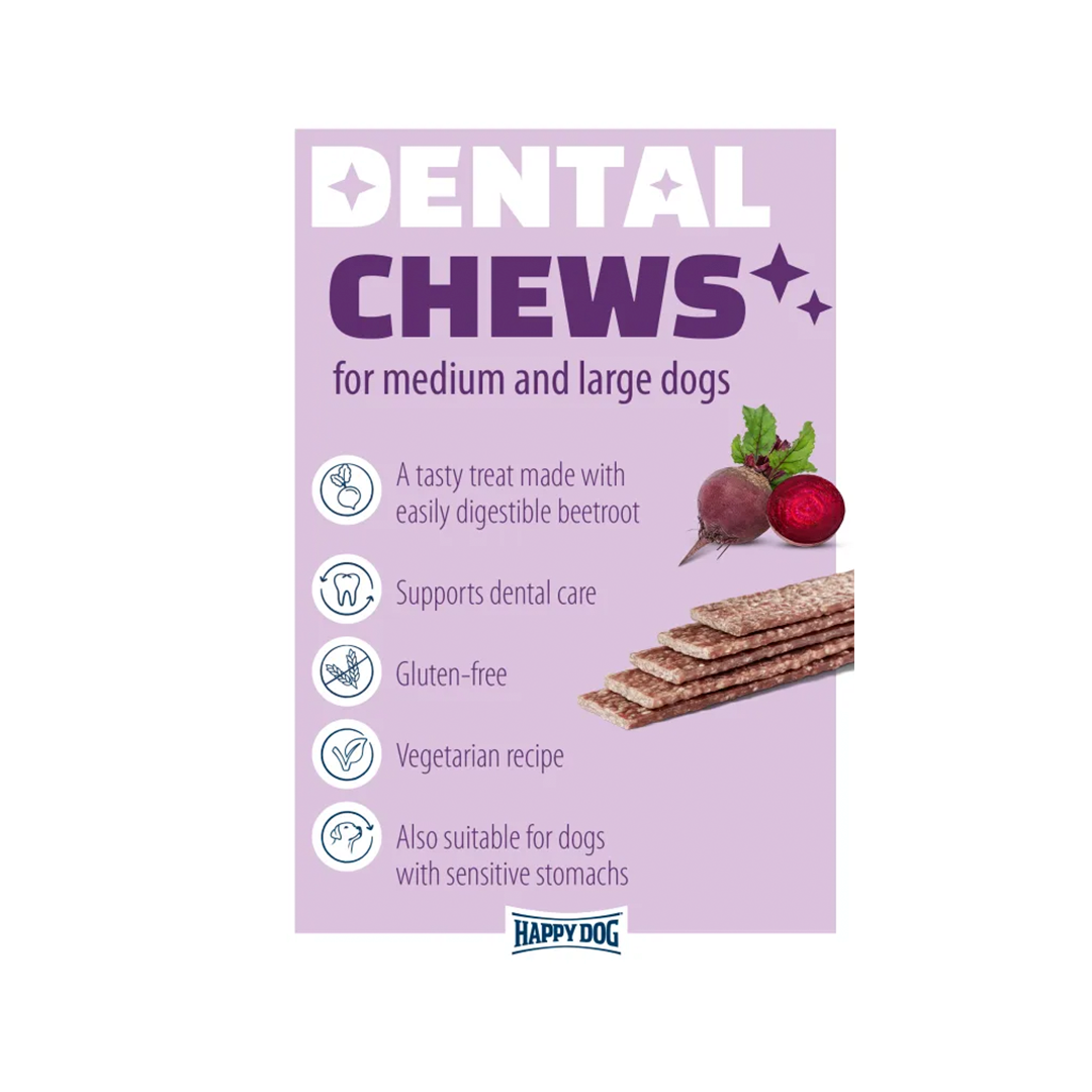 HAPPY DOG DENTAL SNACK CHEWS 195GR