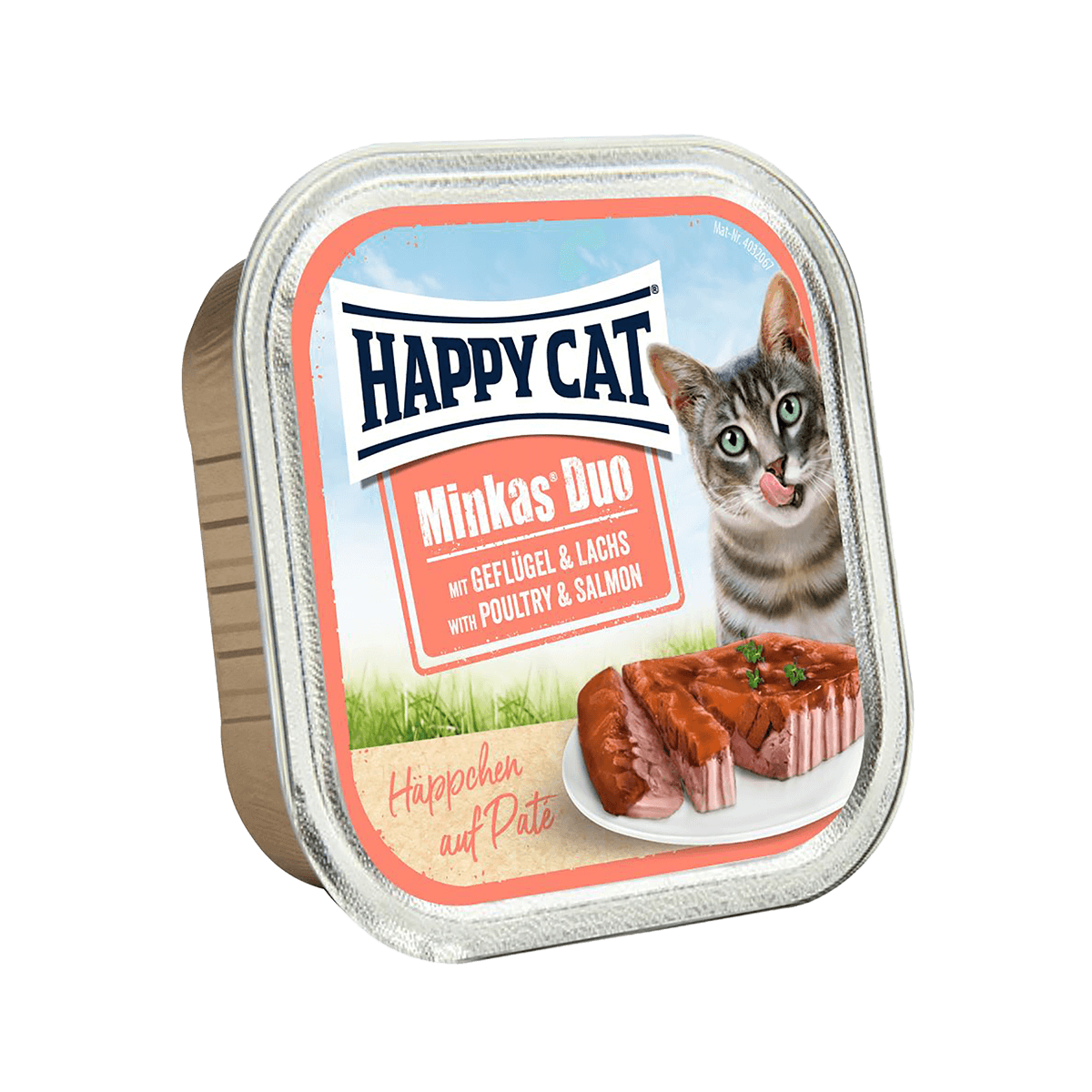 Happy Cat Duo Patê e Geleia Aves e Salmão