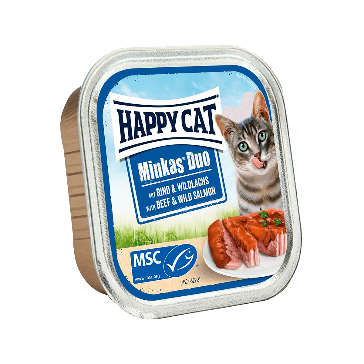 Happy Cat Duo Patê e Geleia Vaca e Salmão