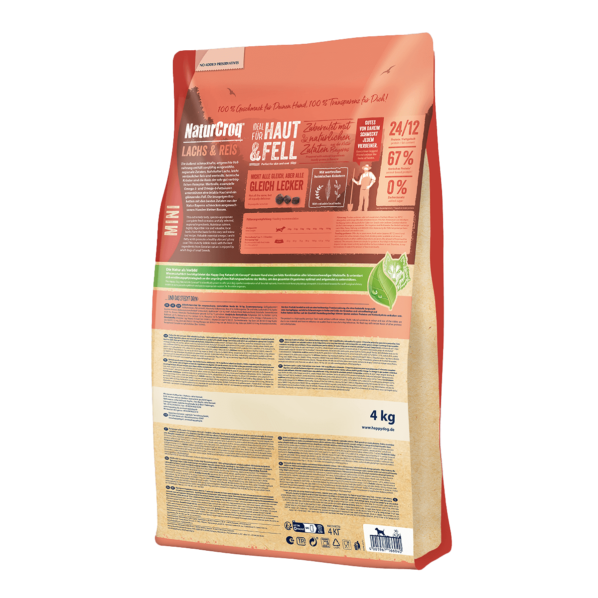 Happy Dog Naturcroq Mini Salmão