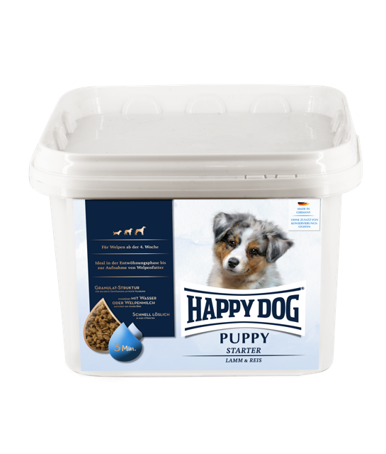 Happy Dog Puppy Starter Borrego e Arroz - 1,5kg