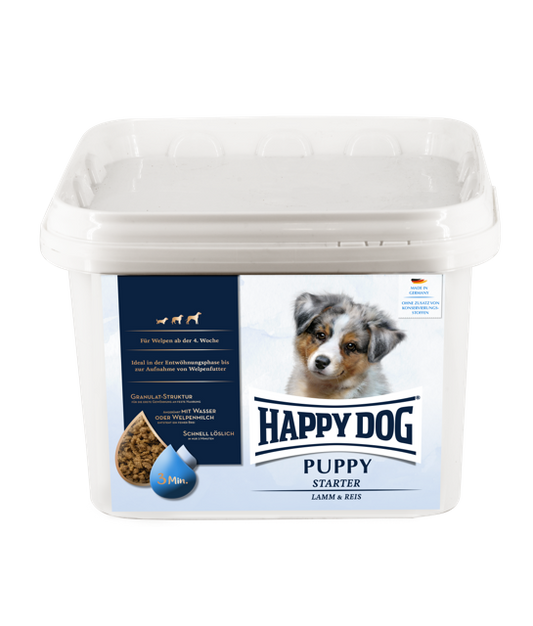 Happy Dog Puppy Starter Borrego e Arroz - 1,5kg